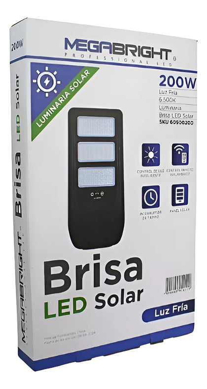 Luminaria Solar Brisa Led 200w/6500k Megabright