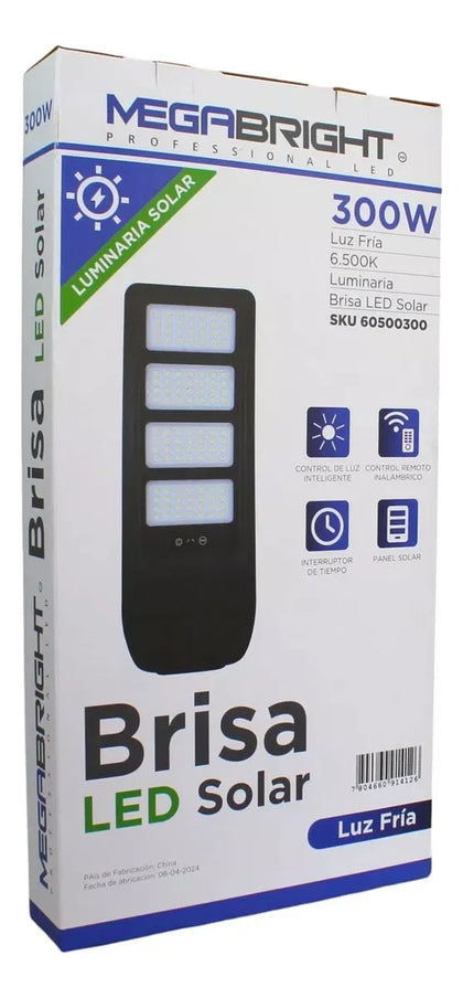 Luminaria Solar Brisa Led 300w 6500k Megabright