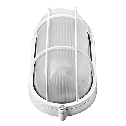 Foco Tortuga Blanca Aluminio con Rejilla max 60W