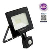 Megabright Proyector Telco Flat 20w Con Sensor Led 2700k Negro Luz Cálida