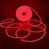Cinta Leds Neón Rojo Impermeable 15 Metros + Conector 220v Rojo