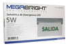Señaletica De Emergencia Led 5w+adhesivo Salida Blanco