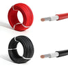 Cable Solar Sistemas Fotovoltaico 4mm2 Pack 2 X 5mts Eólicos Negro/rojo