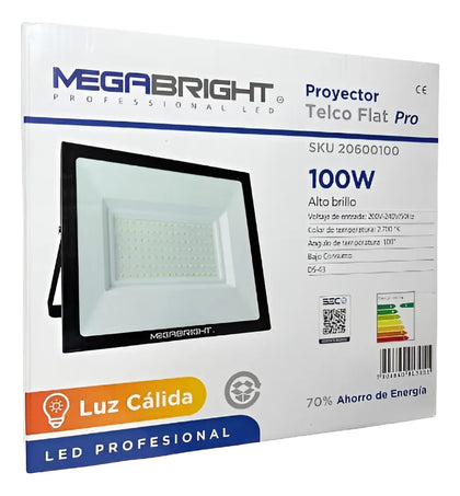 Proyector Led 100W Teclo Flat Pro 2700K