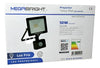 Megabringht Foco Led Proyector Telco Flat Con Sensor 10w Negro Luz Fría