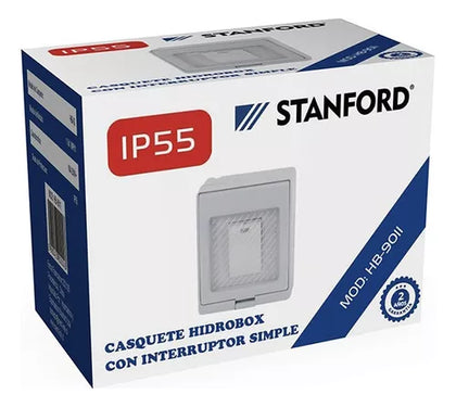 INTERRUPTOR SIMPLE 9/12A S/P HYDROBOX EXTERIOR IP55 250V