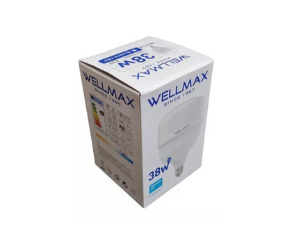 Ampolleta Led 38w E27 Certificada Alta Potencia Wellmax