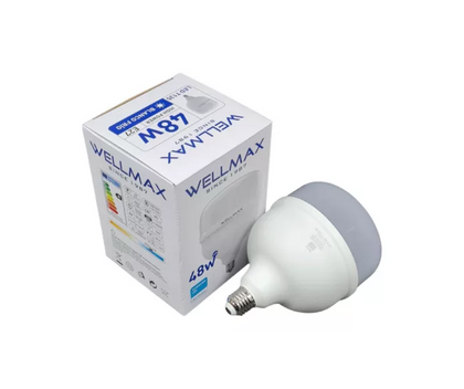 Ampolleta Led 48w E27 Certificada Alta Potencia Wellmax Color de la luz Blanco frío