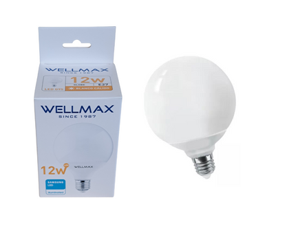 AMPOLLETA LED GLOBO G95 12W LUZ CALIDA WELLMAX