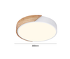 LAMPARA LED REDONDO 300MM SOBREPUESTO CON CONTROL MADERA CLARA 24W+24W
