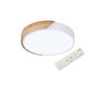 LAMPARA LED REDONDO 300MM SOBREPUESTO CON CONTROL MADERA CLARA 24W+24W