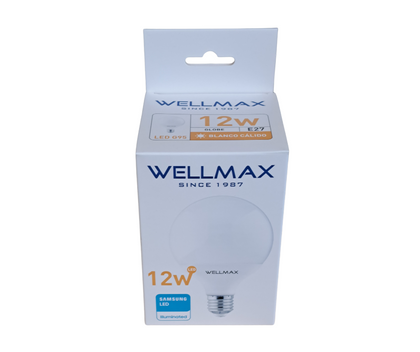 AMPOLLETA LED GLOBO G95 12W LUZ CALIDA WELLMAX