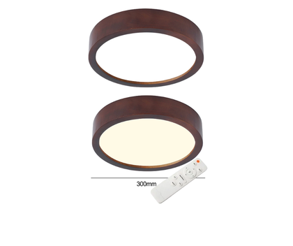 LAMPARA LED REDONDO 300MM SOPREPUESTO CON CONTROL MADERA