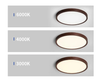LAMPARA LED REDONDO 300MM SOPREPUESTO CON CONTROL MADERA