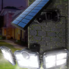 Foco Solar Triple Cabezal Con Sensor De Movimientos