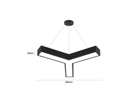 LAMPARA LED COLGANTE TIPO Y 24W 5700K