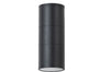 APLIQUE CILINDRO NEGRO PORTA GU10X2
