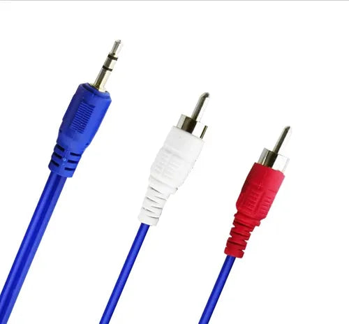 CABLE RCA 2X1 PLUG 3 MTS