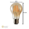 AMPOLLETA LED FILAMENTO A60 4W E27 2700K